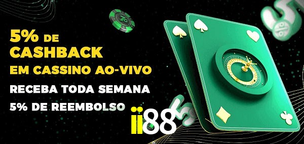 Promoções do cassino ao Vivo ii88